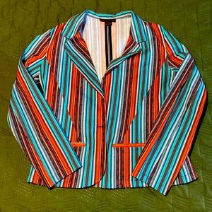 Rock & Roll Cowgirl Striped Women’s Blazer L